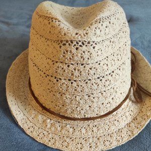Cream Crochet hat